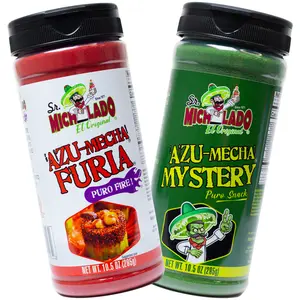 Azu-Mecha COMBO - Furia & Mystery - Snack Seasoning - Sr. Michelado - Bottle Flavor Spice powder
