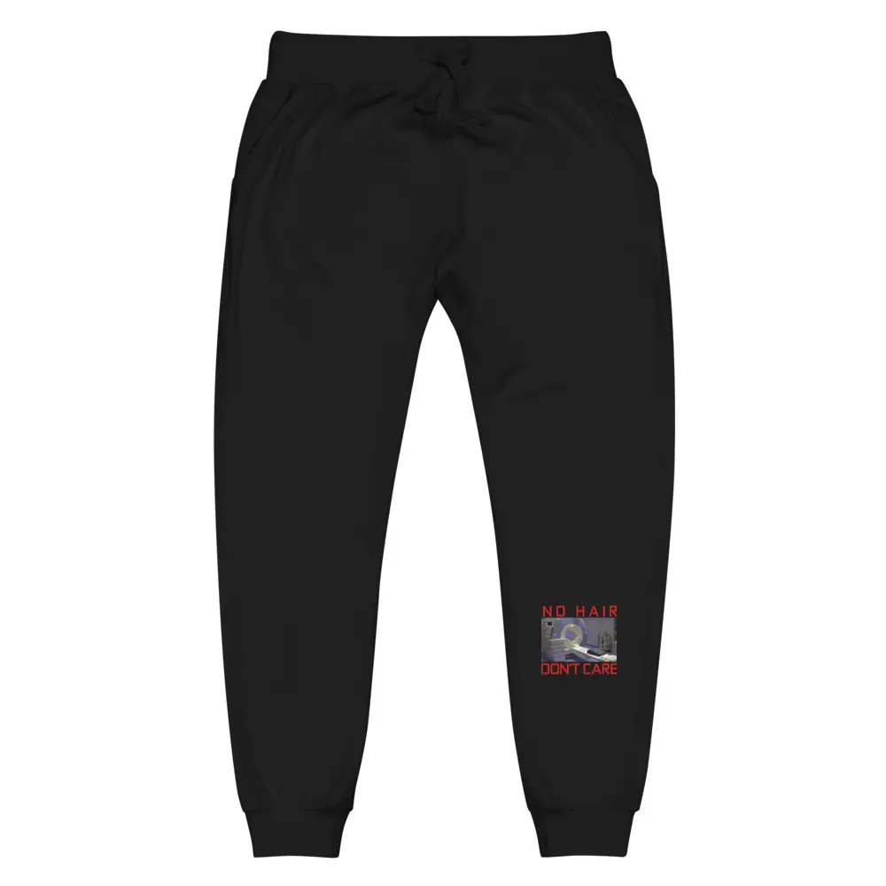 No Hair Don't Care Cancer Awareness Sweatpants