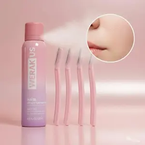 WERAK US Hair Identifier & Dermaplaning Kit Gentle 1 Spray 4 Facial Knives Moisturizing Mist Quick Treatment Easy Application Moisturizer Springtok