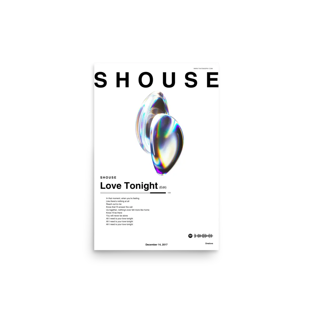 SHOUSE | White Poster