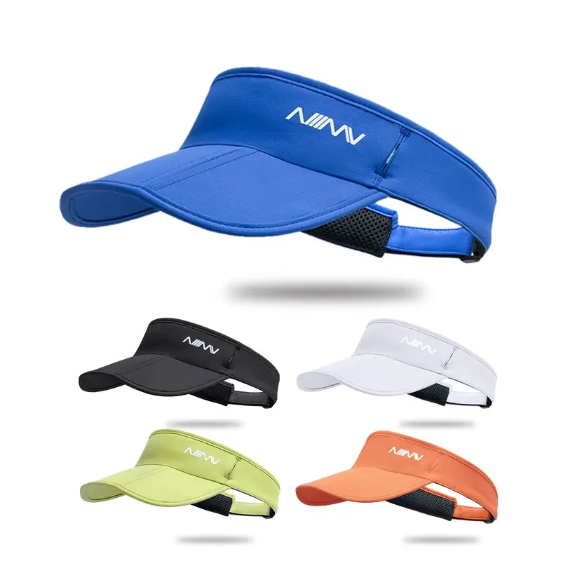 1 piece, adjustable breathable quick-dry foldable running hat with detachable sun visor, reflective back, suitable for both men and women. Sweat-absorbing and sun-shielding, ideal for summer workouts Adjustable Sun Cap Quick Drying Hat Yoga Ventilated Hat