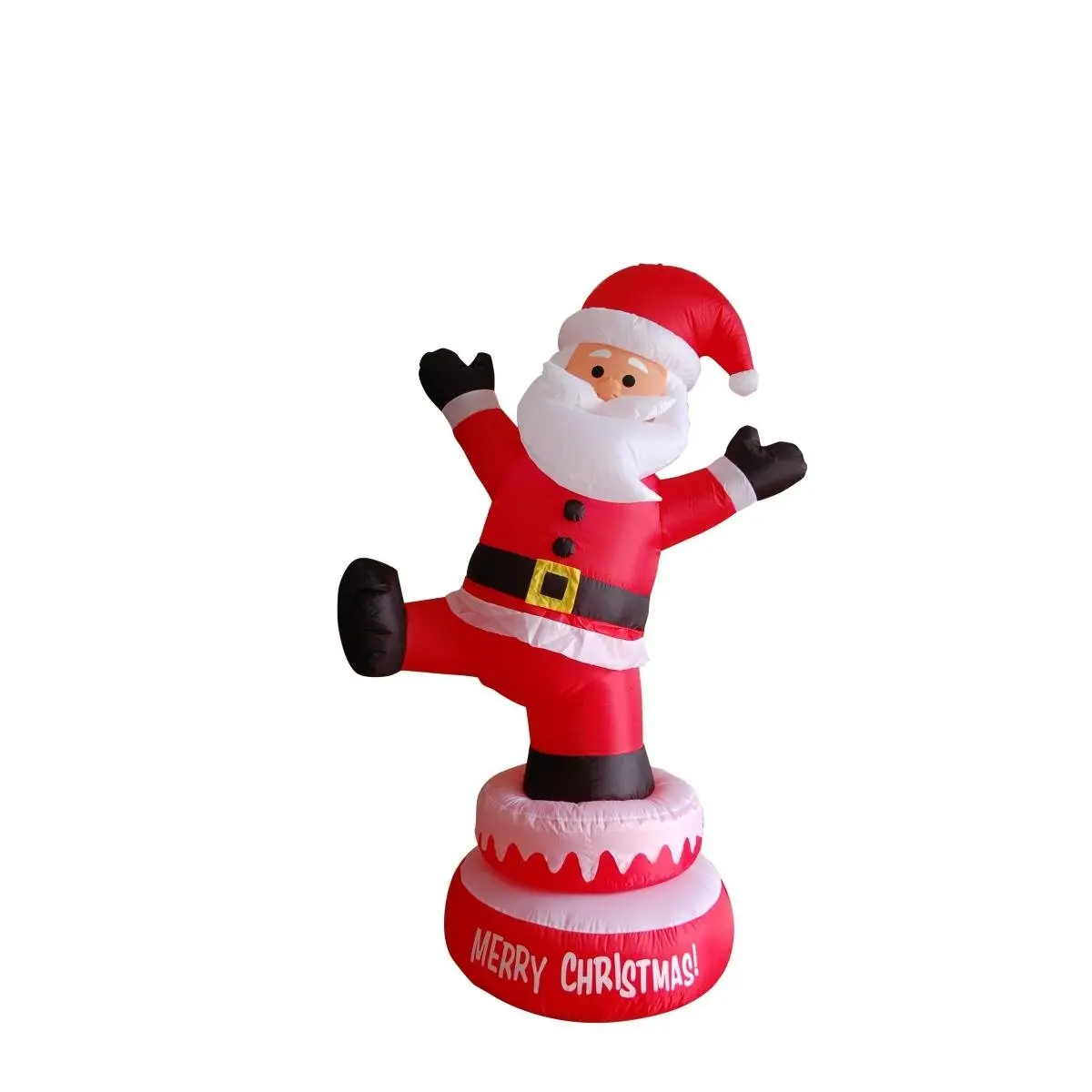212 MAIN 5 ft. Inflatable Auto-Rotate Santa Claus Christmas Decoration Set, Festive Home Supply for Holiday Display, Floor Standing Ornament