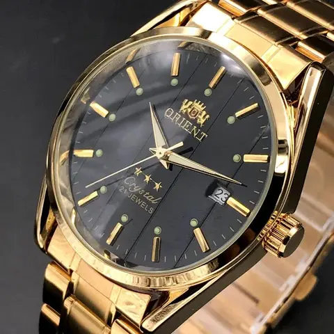 Men's Luxury Elegant Dial Fashion Analog Watch - Fully Automatic Mechanical, Round Full Stainless Steel Case, Sapphire Crystal Glass, Multi-Function, Versatile for Daily & Formal Occasions