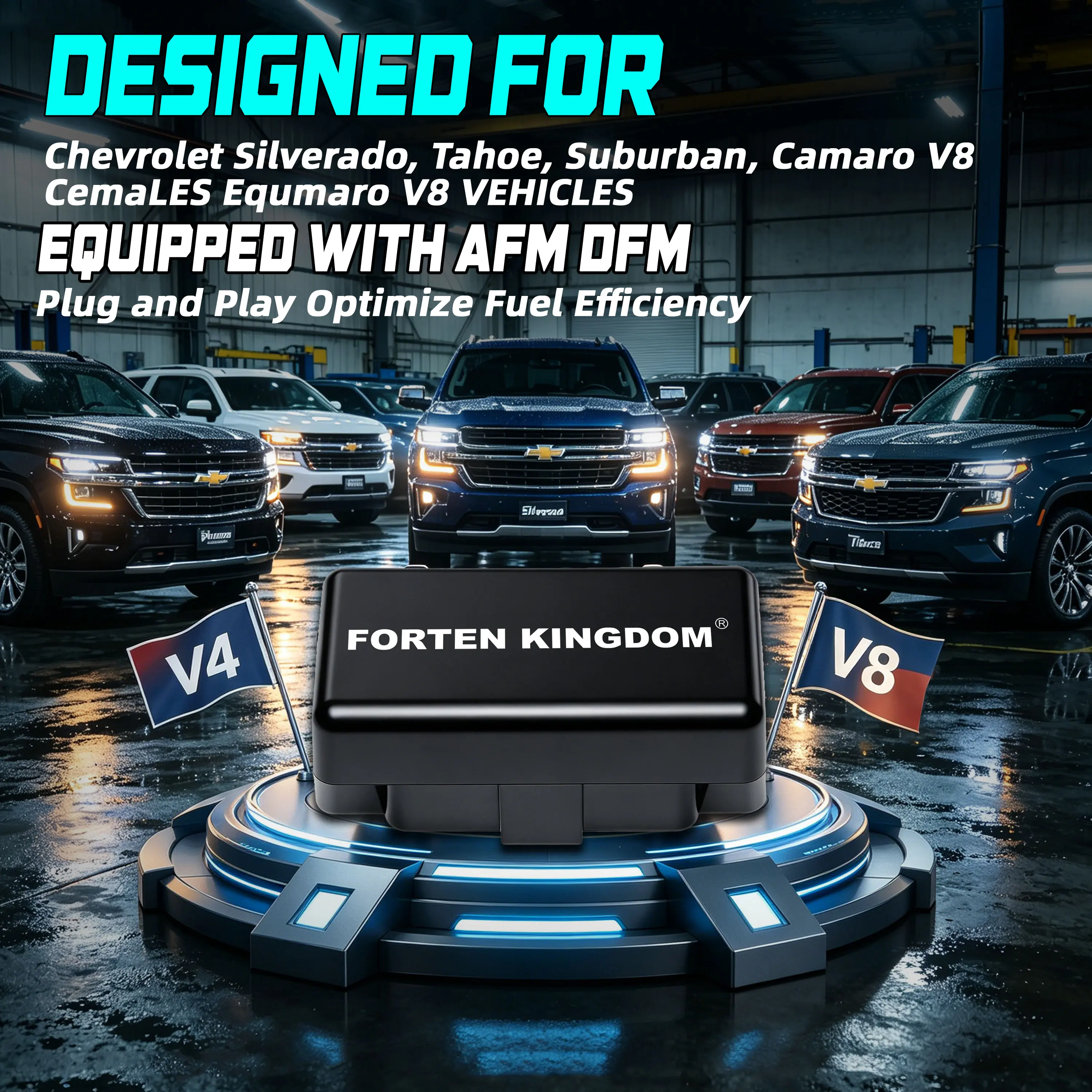AFM/DFM Disabler Active Fuel Management Device DFM Delete Compatible with V6 & V8 GM Motors AFM DFM DOD Disabler 5.3 Silverado