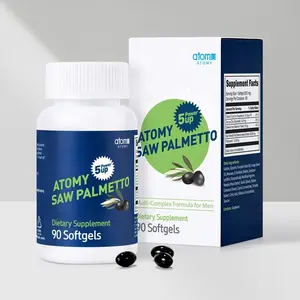 Atomy Saw Palmetto Supplement - 90 Softgels for Men's Prostate Health Support - US Healthcare & Fitness Product - Dietary Formula for Well-being