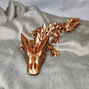 Cinderwing3D Baby Crystal Articulated Dragon 3D Printed Fidget Toy for Focus & Emotional Regulation Plastic Material