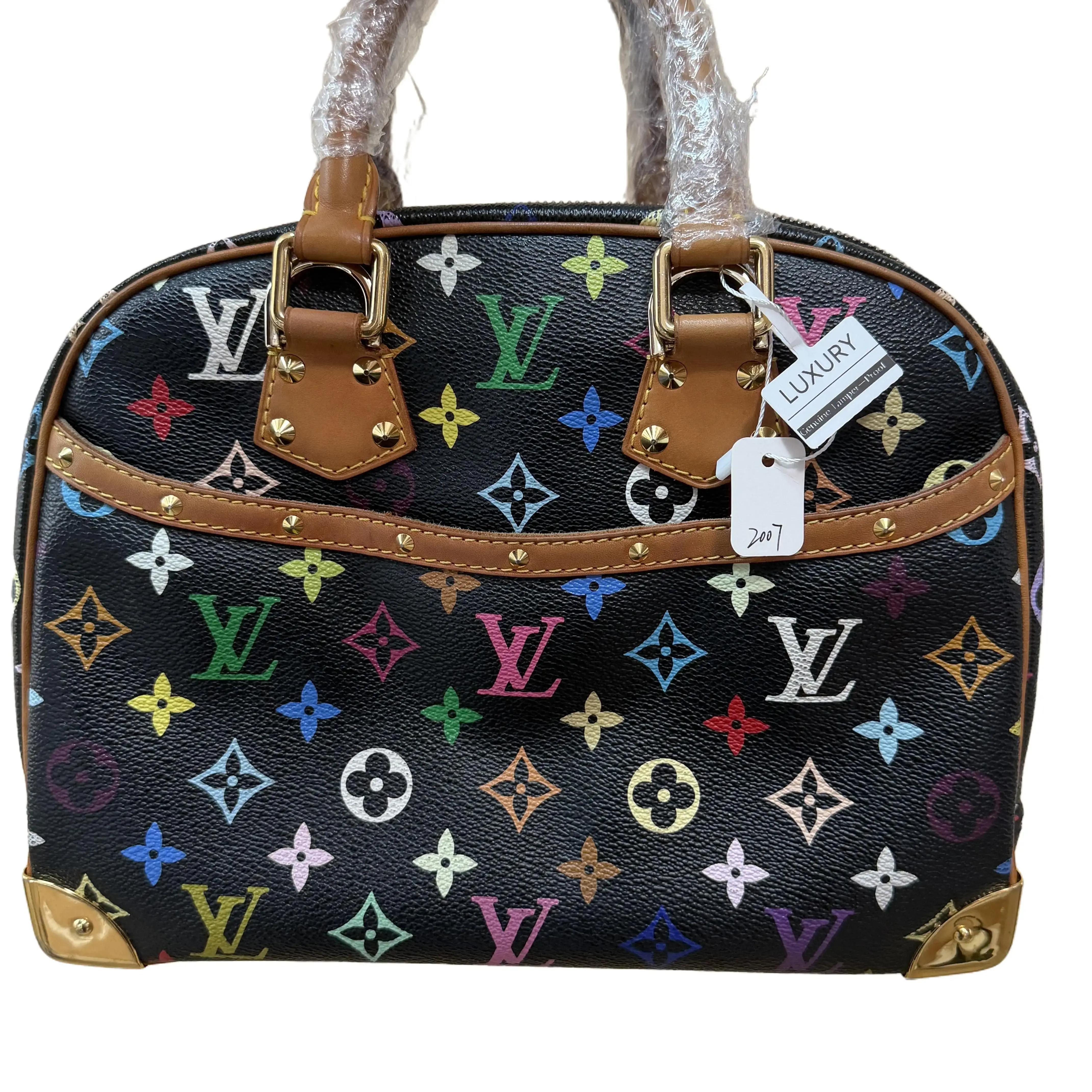 Pre-owned Louis Vuitton Murakami Black LV Bag Year 2007 A101701