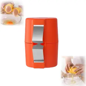 1/2Pcs Multifunctional Egg Shell Opener Handheld Egg Cracker Separator Tool Eggshell Cutter Easy Open Kitchen Gadget for Raw Egg NONE