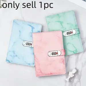 Locked Diary Notebook for Students, Simple European Vintage Password Journal, Privacy Protection, Cross-Border Design, Retro Hand Account Book