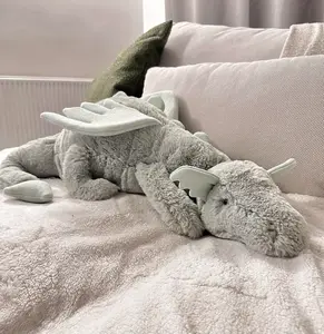 Jellycat Sage Dragon Large with Dustbag New Release Green Tags 2025,Soft Bedside Sofa Pillows Stuffed Animal Plushie Doll Toys Room Decoration Gift for Kids Children, Birthday Gift, Size 30cm