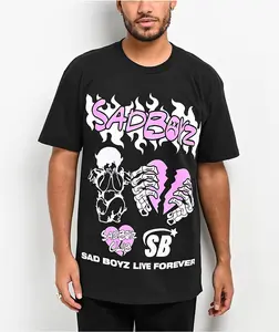 SAD BOYZ by Junior H Club Black T-Shirt