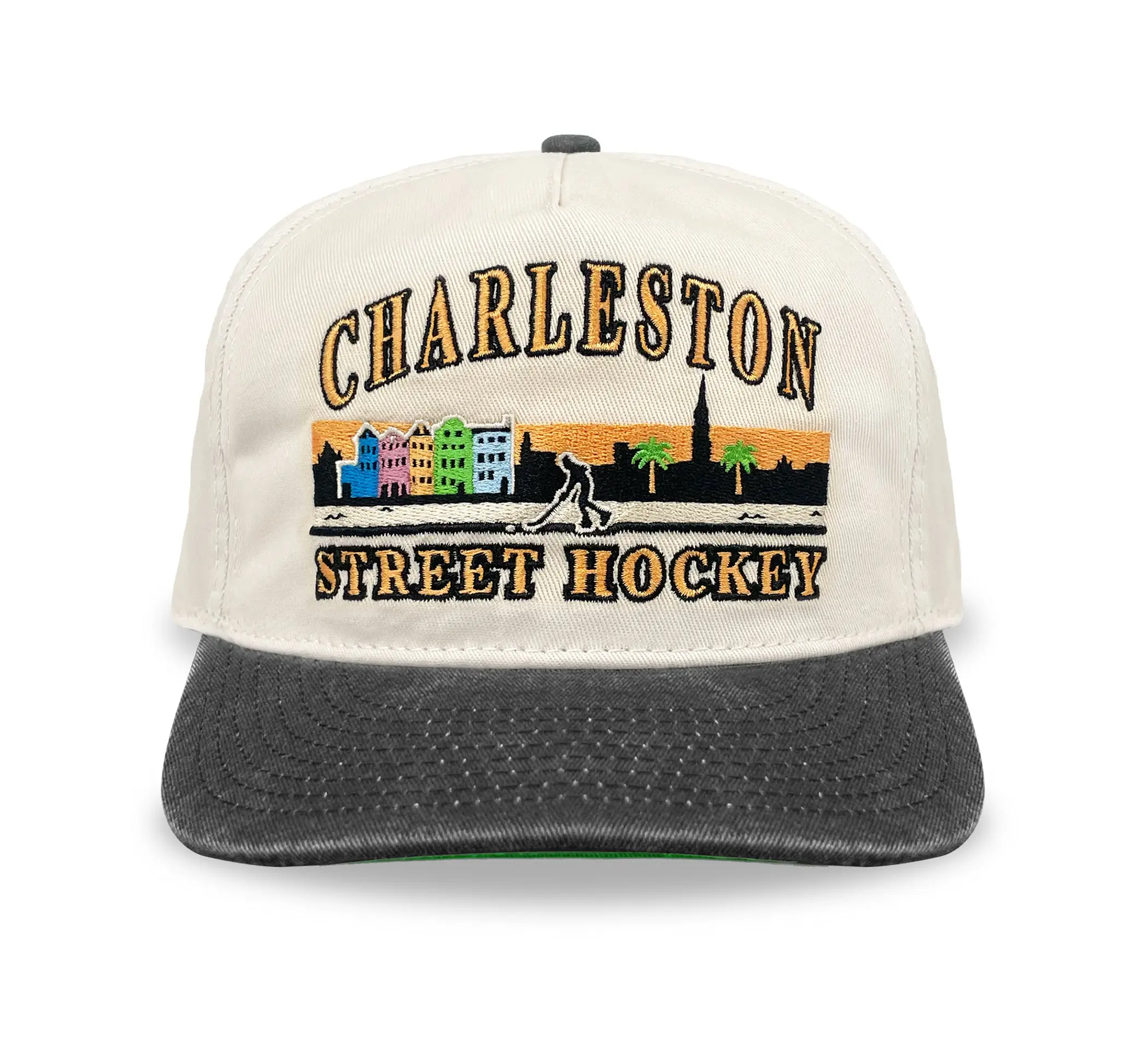 Charleston Street Hockey Snapback: Cream