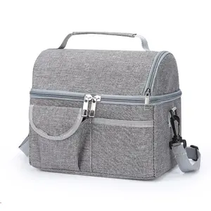 Unisex Insulated Lunch Bag Thermal Food Container Portable Meal Storage Solution Durable Insulated Design