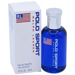 Ralph Lauren POLO SPORT Classic Aromatic Citrusy Men's Cologne - Bottle-Shaped Men's Fragrance, Ginger-Bergamot-Rosewood Citrus Blend EDT Spray, 2.5 fl oz, New in Box