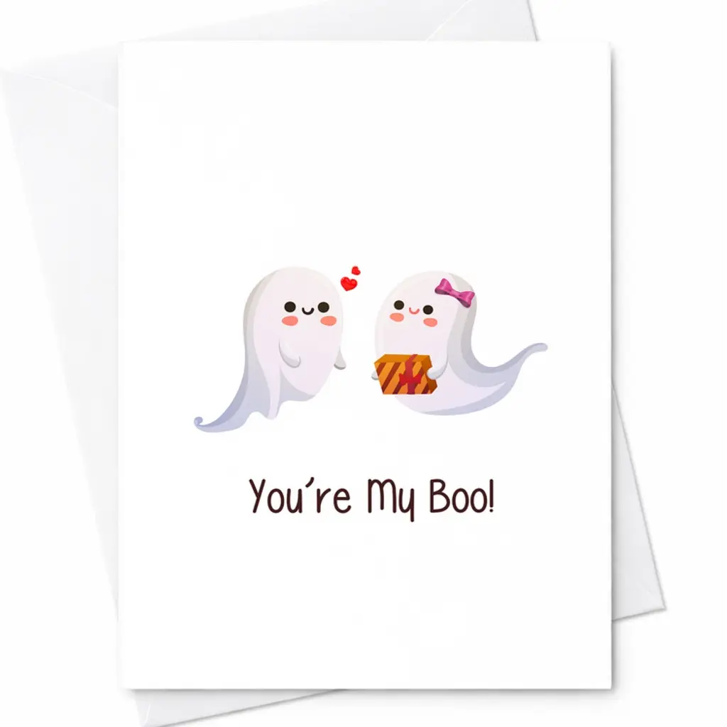 You're My Boo Funny Love Card - Birthday Anniversary Card C-140