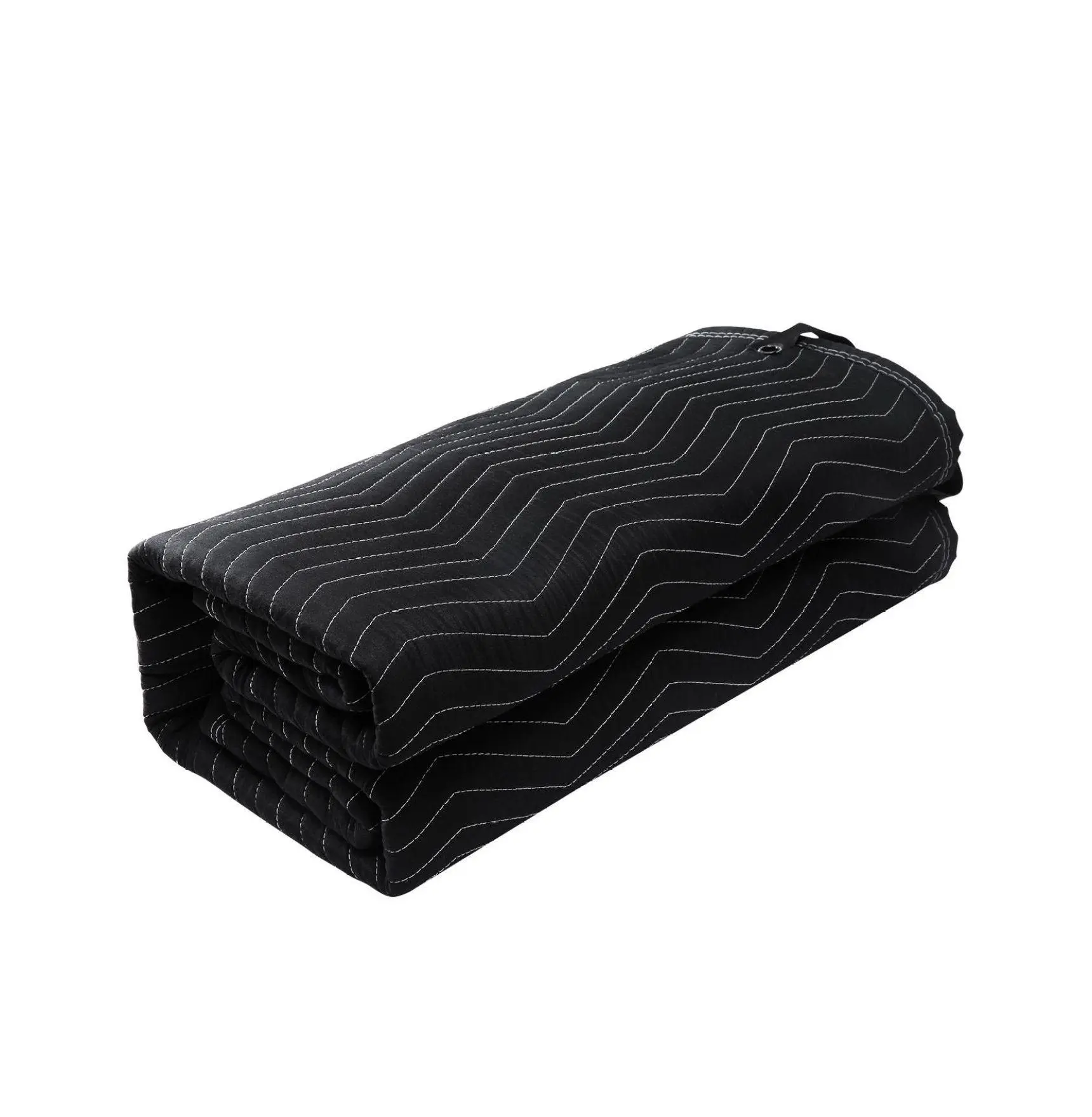 Sound Dampening Blanket 96x80, Studio Moving Blanket with Grommets, Light Blocking Acoustic Blanket for Noise Reduction, Black Default
