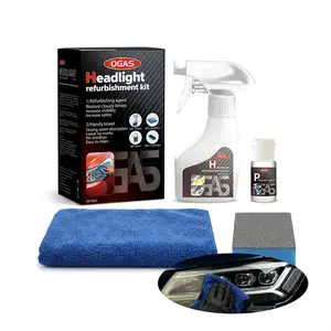 Headlight Restoration Kit - Fix Cloudy, Yellowed & Oxidized Headlights, DIY Cleaner & Polish Coating Set for Clear Visibility and Safe Driving