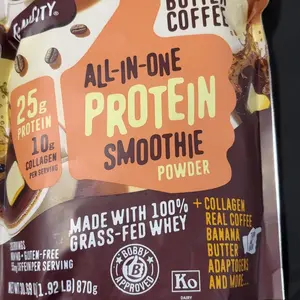 Butter Coffee Protein Smoothie Beverage