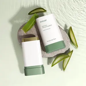 Barubt Aloe Vera Moisturizing Balm Stick, Deep Hydration & Soothing Treatment, Portable Face & Body Glow Balm, 15g, Natural Aloe Essence