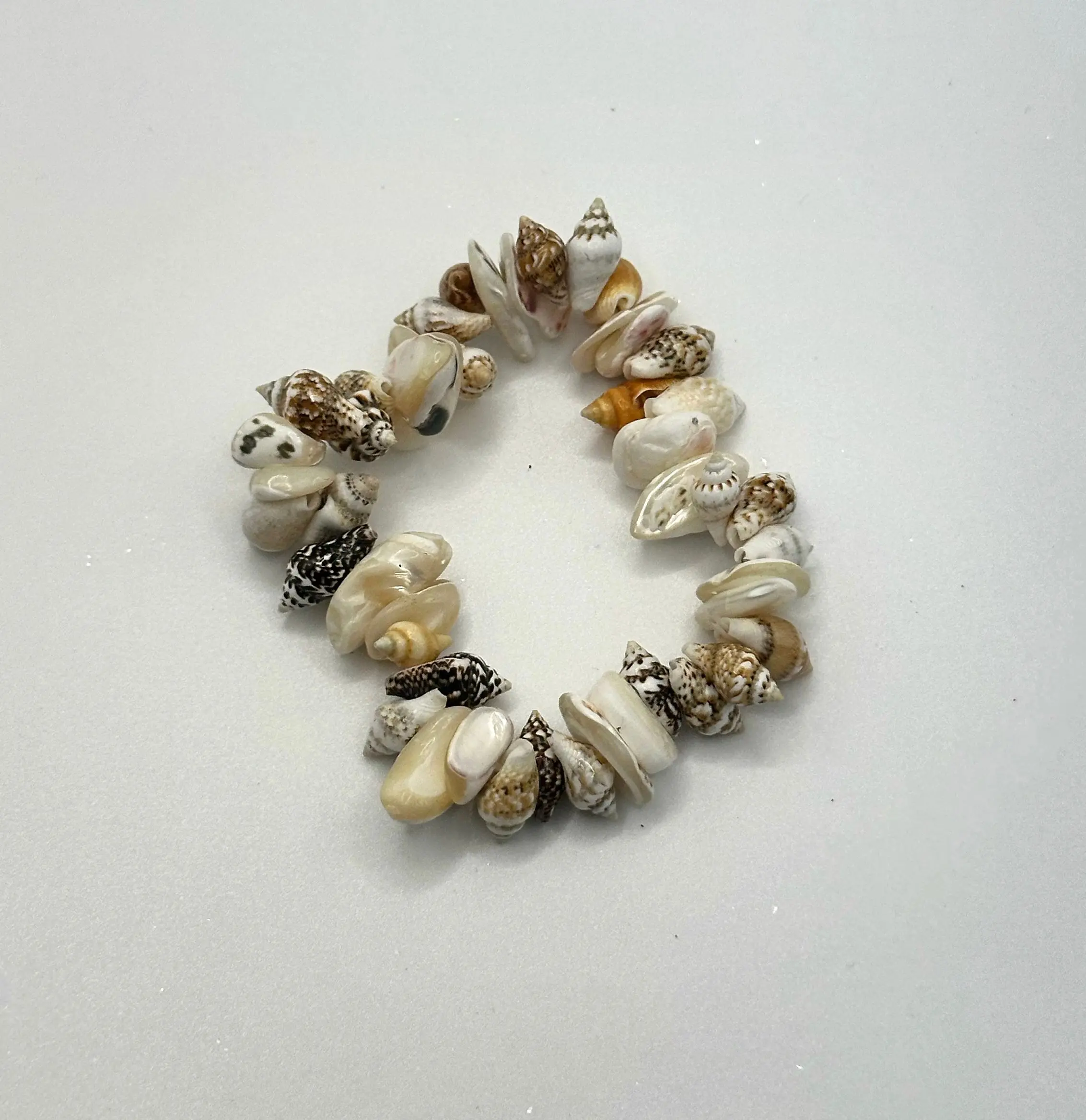 Handmade Ugandan Seashell Bracelet - Authentic African Boho Jewelry