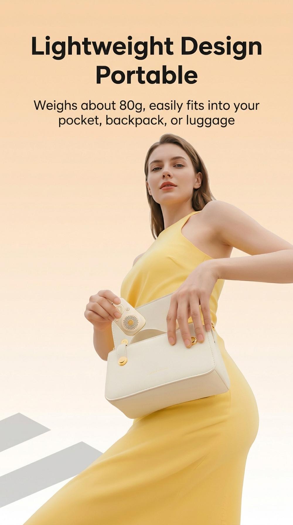 HYUNDAI VA18 8-in-1 Smart AI Translator Speaker, Support Translation, SOS Emergency Assistance, Global Intercom, Anti-Lost Alert, AI Assistant, Radar Detection & Vibration Alert, Portable Audio Device for Travel, Compatible with Android & iOS