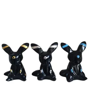 Obsidian Anime Umbrion Natural Crystal Carving Decorative Piece for Home Collectors Unique Anime Design Natural Obsidian Material Ideal for Anime Crystal Lovers