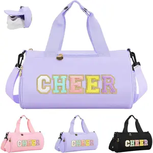 Cheer Bag with Shoes Compartment for Girls Cheerleader Gifts, Personalized Cheerleading  Gym Duffel Bags, Cute Chenille Letter Gymnastics Duffle Bag Cheer  for Teen Girl Athletes()