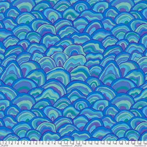WOBBLE Blue PWBM092 Brandon Mably Kaffe Fassett Collective AUGUST 2024