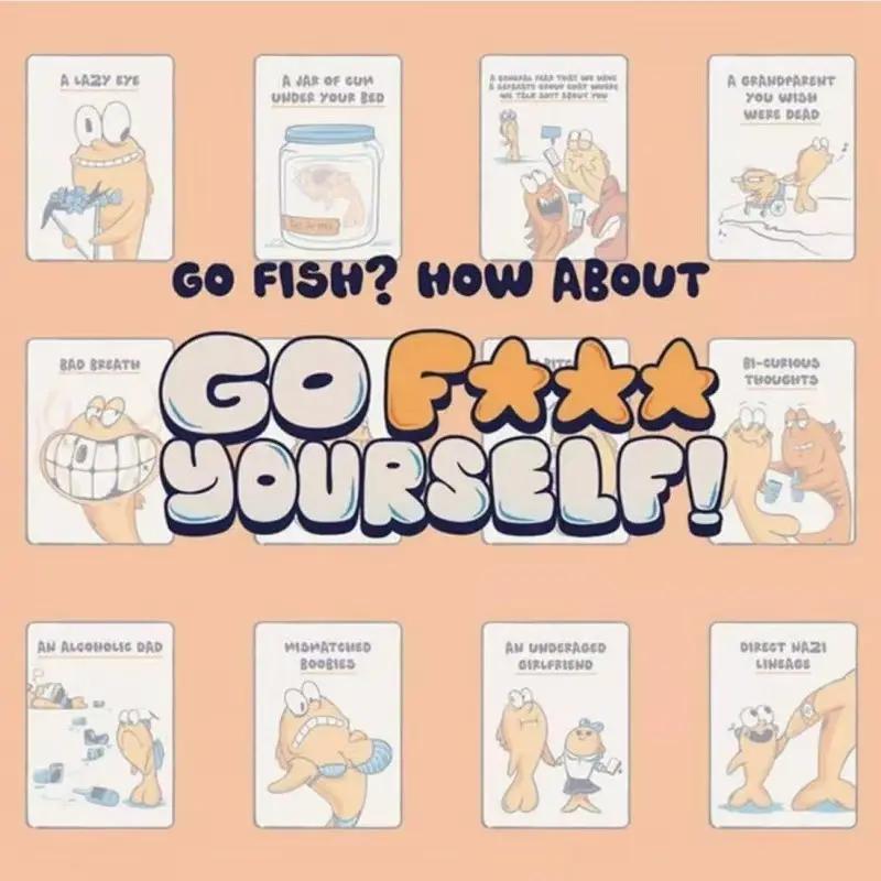 Go F*** Yourself Adult Card Game - Hilarious Party Game for 3-10 Players - 52 Cards - Quick Easy Setup