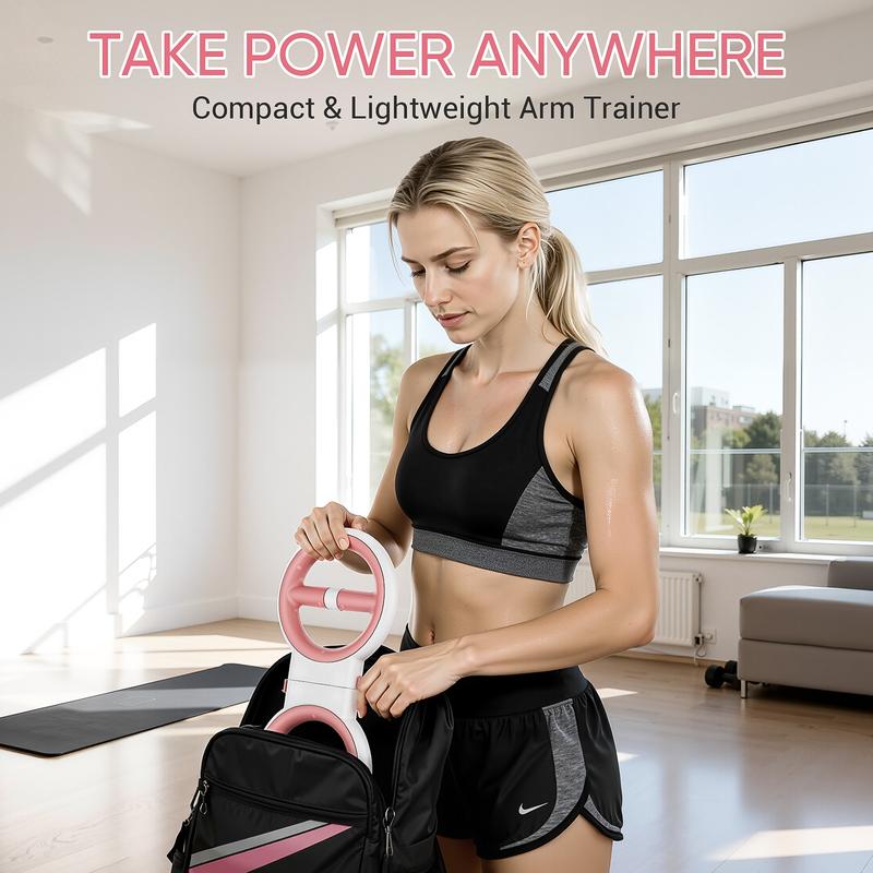 3-IN-1 Forearm Strength Trainer - All-in-One 360° Rotator Burn Machine, Detachable Dumbbells & Chest Expander, Arm Exercise Equipment Adjustable Resistance, Portable Shoulder Strength Training for Upper Body Training；Dorm-friendly strength builder