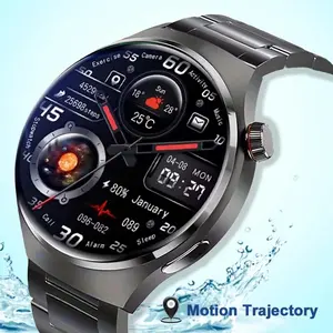 Outside 1.52 Inch Smart Watches For Men BT Call Function HD Display Sports Modes Android & iOS Business Smartwatch Stylish Design Configure Steel Watch Strap
