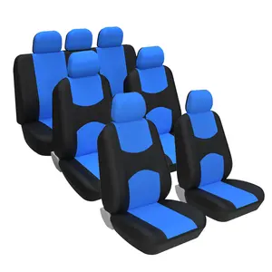 Car Seat Covers 7 Seat, Front and Rear Bench Seat Covers No zippers For Back Seat Cover, Universal Car Covers Auto Accessories for Cars, Trucks, Vans, SUVs