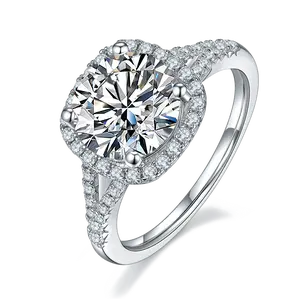 【#17】(Rita)925 Sterling Silver Opulent Square Bezel Moissanite Ring