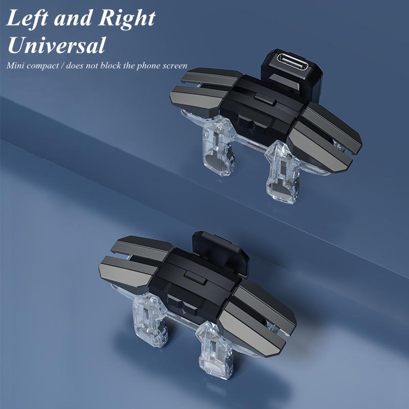 BlueWow Ambidextrous Trigger for iPhone & Android Enhanced Grip Stability FPS Games Controller CODM Freefire Mobile Gaming Performance Console