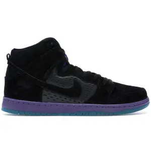 Nike Men's SB Dunk High Black Grape Skateboarding Shoes, from StockX
