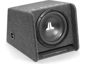 JL Audio CP112-W0v3 BassWedge™ slot-ported enclosure with one 12" W0v3 subwoofer