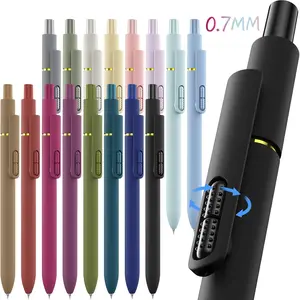 8-Pack Gel Pens, Quick-Dry 0.7mm Fine Point Fidget Pens, Smooth Writing for Journaling & Drawing, Aesthetic Vintage Color Pens for Women, School & Office Supplies summerwins