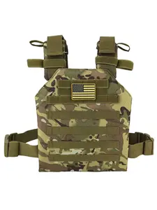 Men's Camo Print Vest/Bag, Multi-functional Large Capacity Chest Bag, Sports Bag for Outdoor Activities