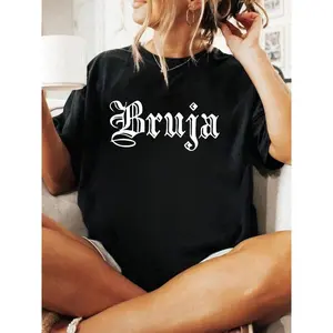 100% Cotton Bruja Dia De Muertos Mexican Halloween Witch Latina T-Shirt Men's Women's Soft Breathable Tee Classic Fashion Summer Tops graphic tees men crop tops summer outfits for men summer tops T-Shirt