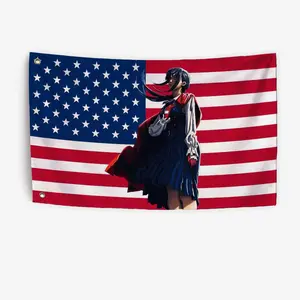 War Devil / Yoru / US Flag Chainsaw Man Anime, Outdoor Decorative Flag, Garage Flag, Tapestry.