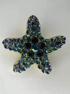 Snapbliss Starfish SnapCharm Blue Fun Snap-On Charms for Tumbler Cup Bracelets - Personalize Your Drinkware with Unique, Interchangeable Accessories ideal holiday gift