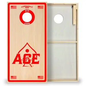ACE Zone - Red - Cornhole Board Set - Standard