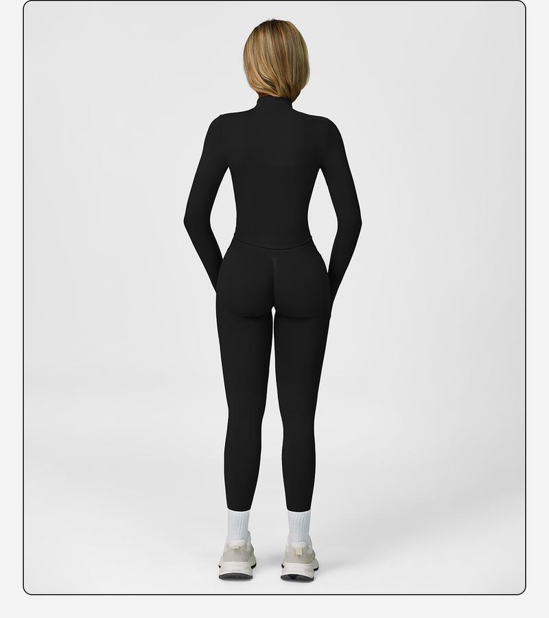 Women's Solid Criss Cross Crop Tank Top & High Waist Leggings & Zip Up Crop Jacket Tracksuit Set by MFVIM - Breathable Comfortable Outfits for Yoga, Gym, Workouts, Running, Yoga Wear, Workout Gym Clothing, Gym Sportswear, Casual Activewear