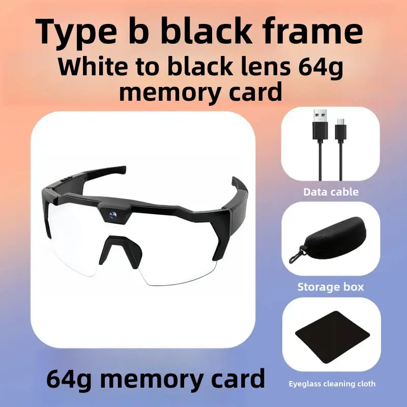 Model B (Black Frame) White to Black Lenses 64GB M