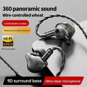 Sprise S400 Wired In-Ear Headphones, Hybrid Driver Unit, Detachable Nozzle, Silver Color Ofciem Cable, PC & Laptop Compatible