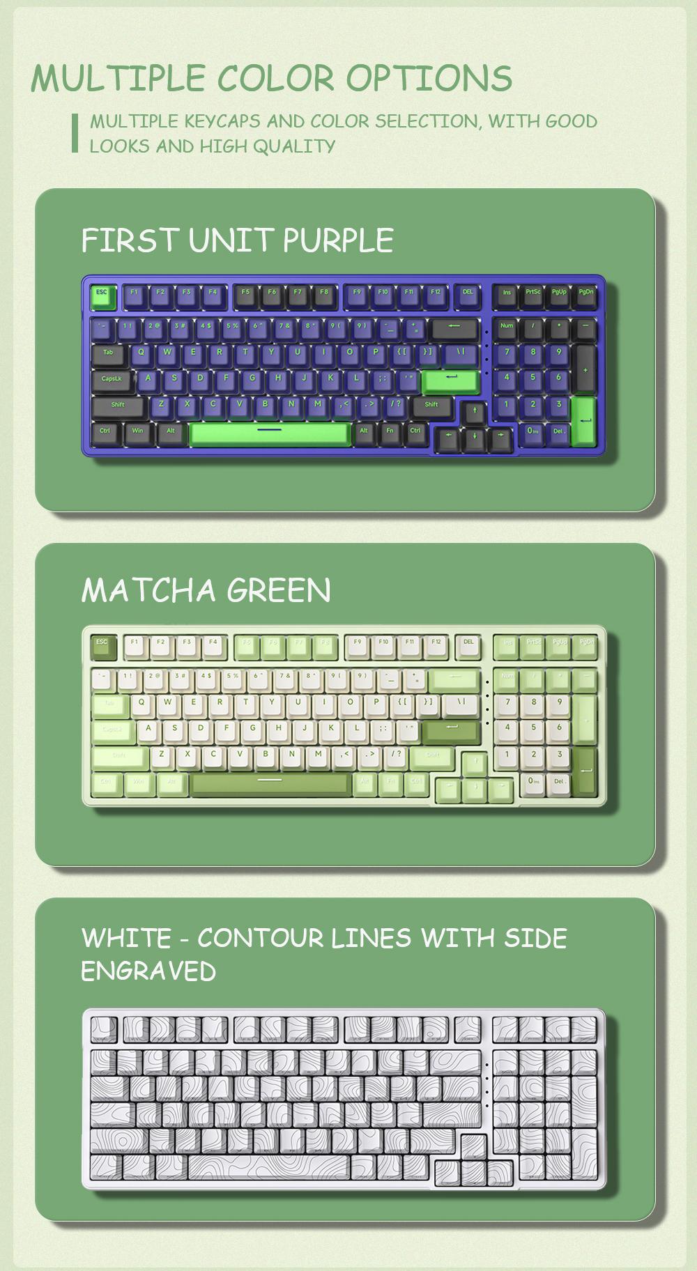 FURYCUBE K99 Pro Wireless Creamy Mechanical Keyboard  Bluetooth  2.4G Tri-Mode Side Engraved Gaming For Laptop Computer 99 Keys RGB PBT Keycaps 3/5 Pin Hot  key cappuller Custom RGB Mini Gaming Keyboard keyboard  Gifts