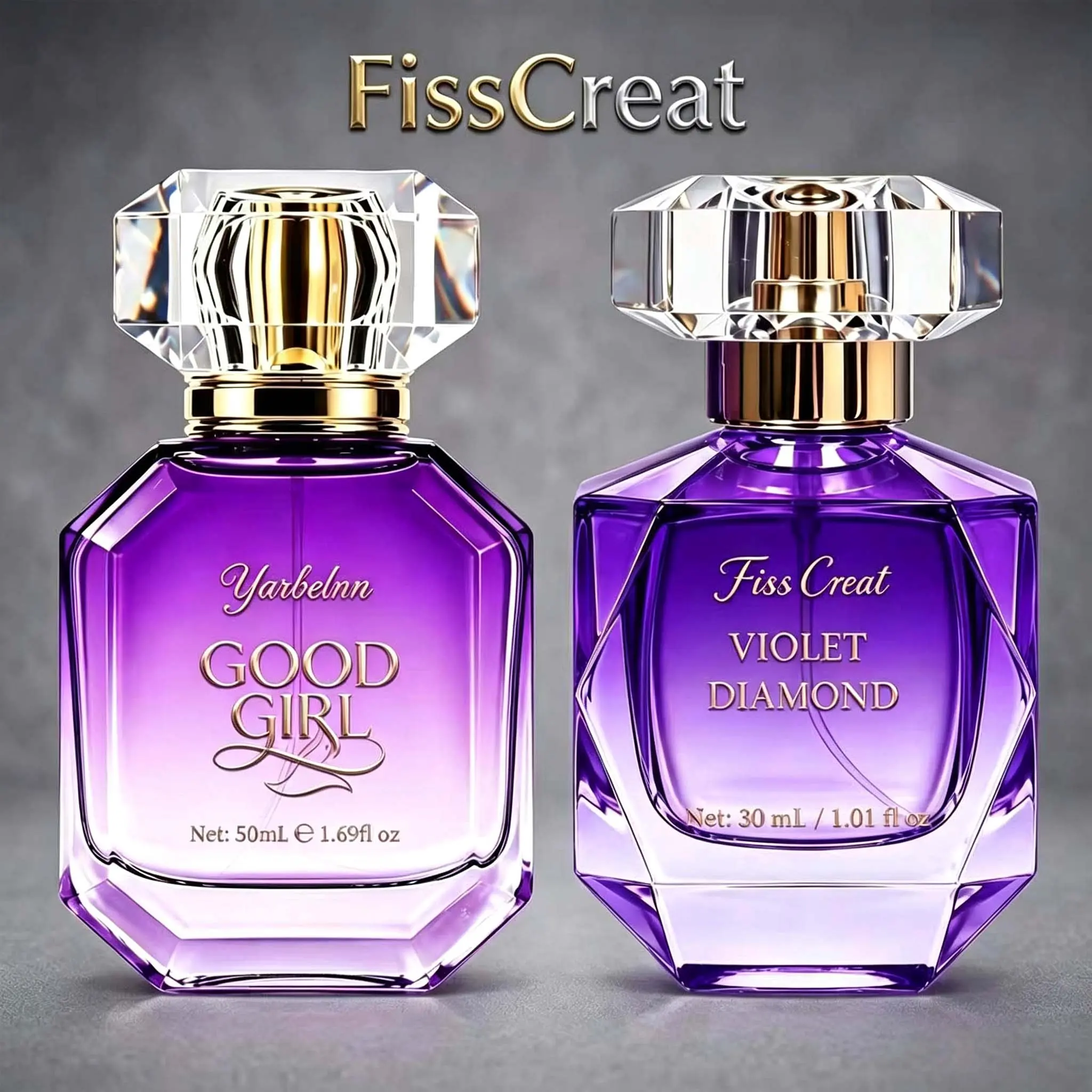 FissCreat 2 Pcs Women's Perfume Gift Set 50ml 30ml EDP Spray, Long Lasting Layering Gourmand Oriental Fragrance Duo, Sweet Caramel Vanilla Black Coffee Honey Jasmine & Amber Musk Scent, Viral Coquette Aesthetic, Smell Like a Snack Scent