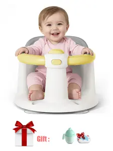 Baby Bath Seat for Babies 6 Months & Up, Bath Seats for Babies Sitting Up, Open Design, Non-Slip, Compact Toddler Bath Seat