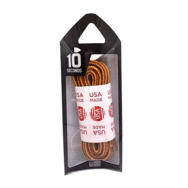 10 Seconds Nylon Boot Laces | Gold N' Tan