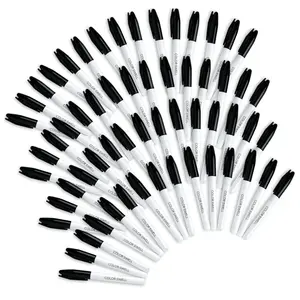 Color Swell Bulk Permanent Markers 60 Count (Black) for Teachers, Offices, Classrooms excellent gift